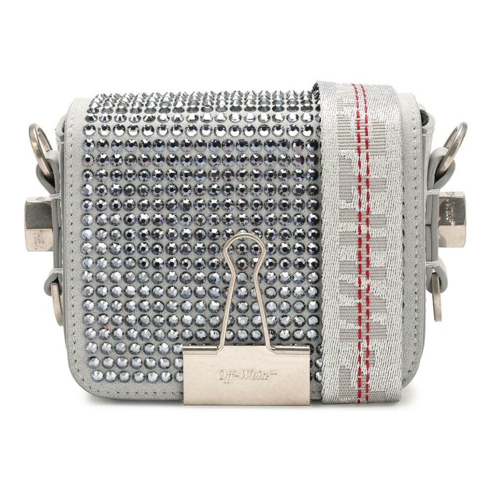 Off-White Swarovski Crystal Baby Binder Bag